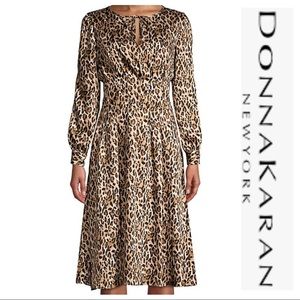Brand New! Donna Karan Leopard Print Dress Size 8
